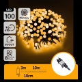 Aigostar - LED vanjski dekorativni svjetlosni niz 100xLED/8 funkcija 10 m IP44 topla bijela