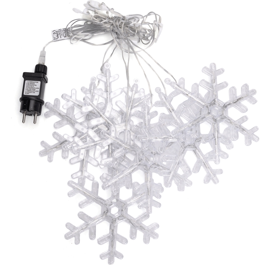 Aigostar - LED vanjski  niz 84xLED/8 funkcija 1,2x1m IP44 topla bijela pahuljice