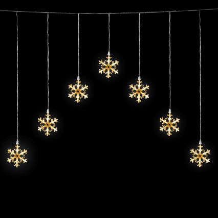 Aigostar - LED vanjski niz 84xLED/8 funkcija 1,2x1m IP44 topla bijela pahuljice