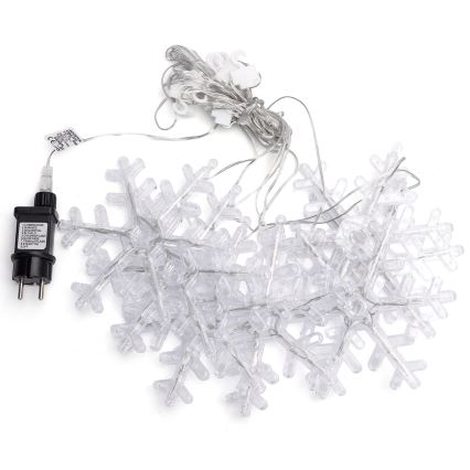Aigostar - LED vanjski svjetlosni lanac 84xLED/8 funkcija 1,2x1m IP44 hladno bijela pahuljice