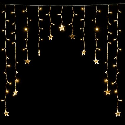 Aigostar - LED vanjski lanac 168xLED/8 funkcija 3x1,5m IP44 topla bijela zvijezde