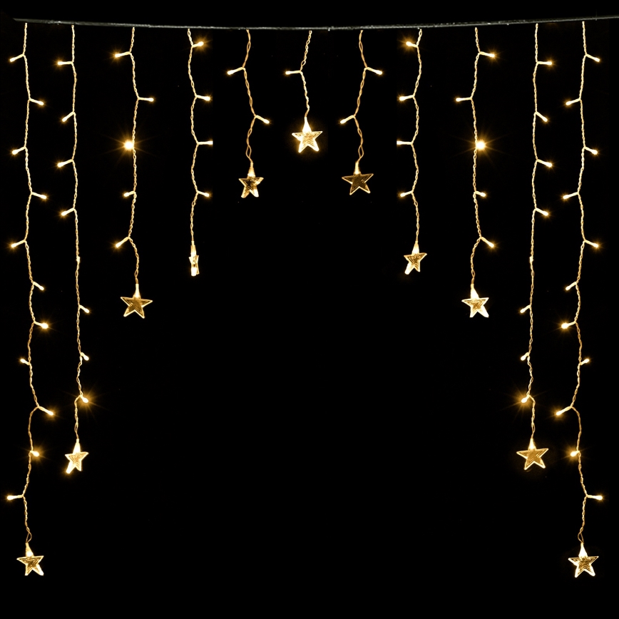 Aigostar - LED vanjski lanac 168xLED/8 funkcija 3x1,5m IP44 topla bijela zvijezde