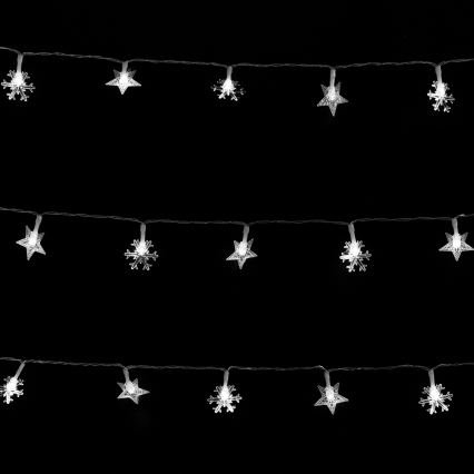 Aigostar - Vanjski LED niz 100x LED/8 funkcija, napajanje 3x AA, 10 m, IP44, hladno bijela