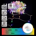 Aigostar - LED vanjski svjetlosni niz 150xLED/8 funkcija 3xAA 15,3m IP44 višebojan