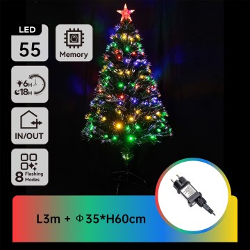 Aigostar - LED Vanjski višebojni božićni bor LED/3,6W/230V 60 cm IP44