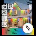 Aigostar - LED vanjski višebojni božićni niz s mogućnošću prigušivanja 50xLED/8 funkcija 20m IP44 + daljinski upravljač