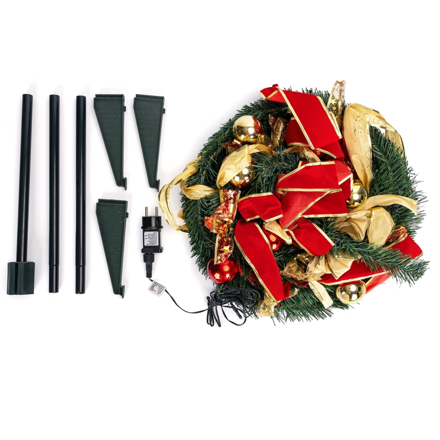 Aigostar - LED Vanjski božićni bor 100xLED 1,5m IP44 crvena hladna bijela