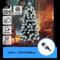 Aigostar - LED vanjsko božićno drvce 205xLED/8 funkcija 1,8 m IP44 hladno bijela