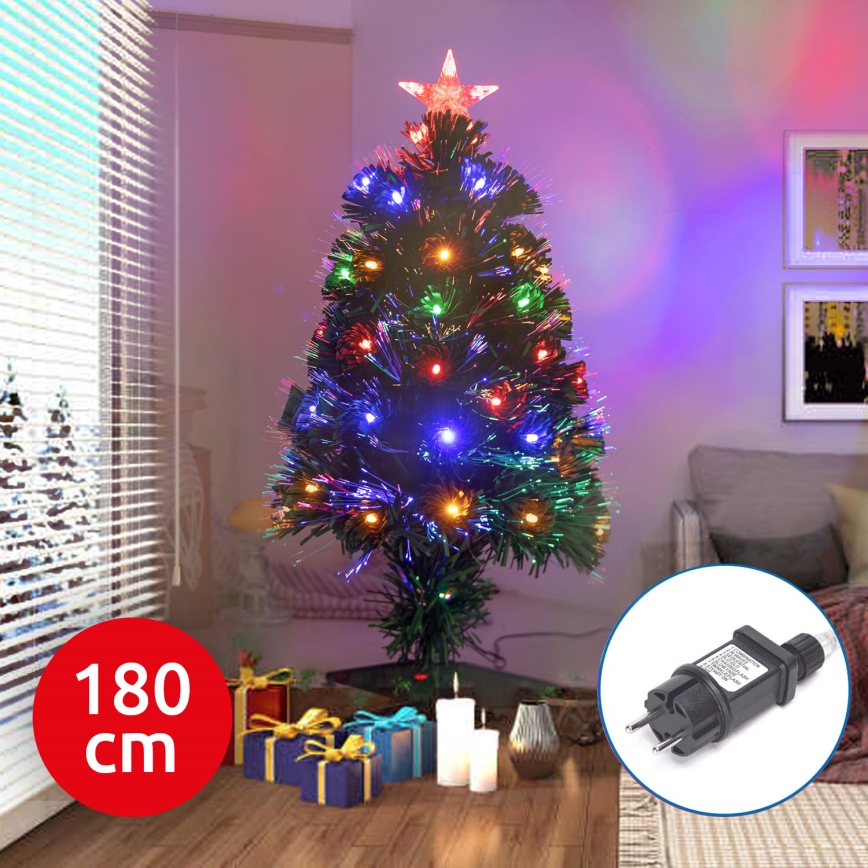 Aigostar - LED Vanjsko božićno drvce LED/6W/230V 180 cm IP44 multicolor