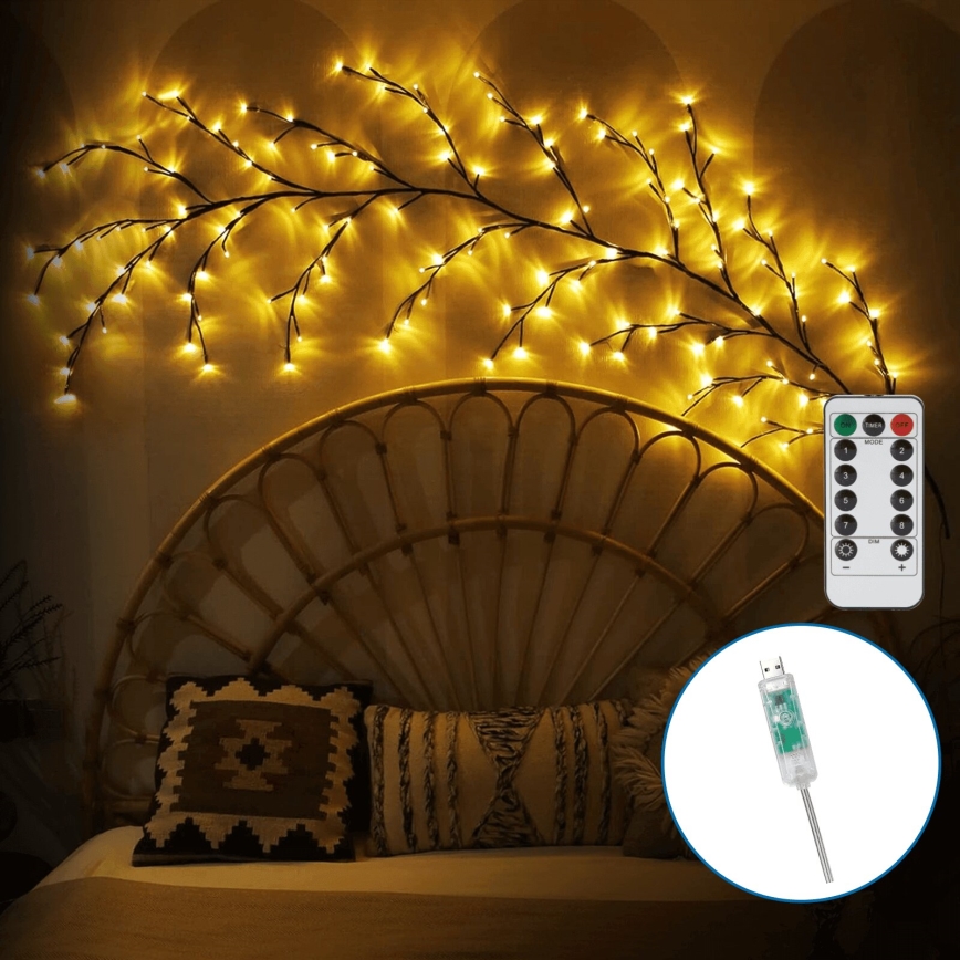 Aigostar - LED Zidna dekoracija 144xLED/5W/5V topla bijela