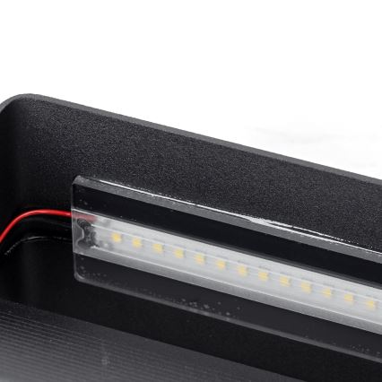 Aigostar - LED Zidna svjetiljka LED/12,5W/230V 20x10 cm crna