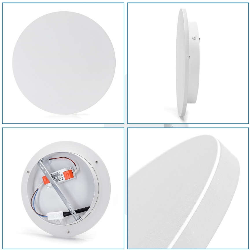 Aigostar - LED Zidna svjetiljka LED/12W/230V 3000K 25 cm bijela