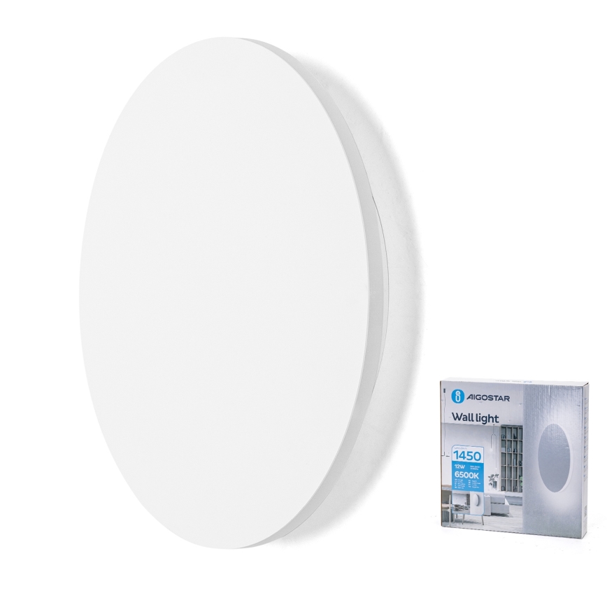 Aigostar - LED zidna svjetiljka LED/12W/230V 6500K 25 cm bijela