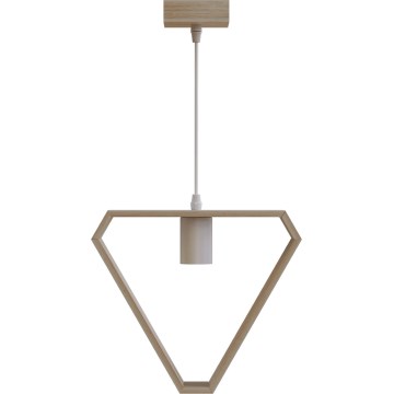 Aigostar - Luster na sajli 1xE27/60W/230V bež