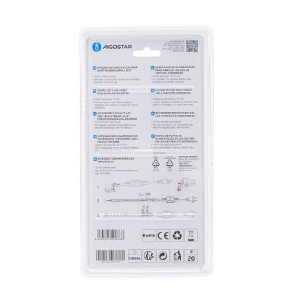 Aigostar - Napajanje za LED trake 10 mm 600W/230V bijelo