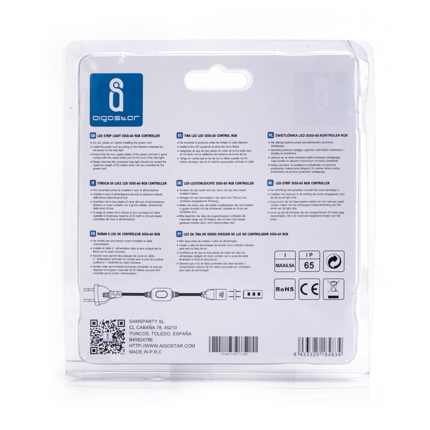 Aigostar - Napajanje za LED trake 1000W/230V, bijelo