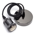 Aigostar - Napojni kabel 1xE27/60W/230V antracit