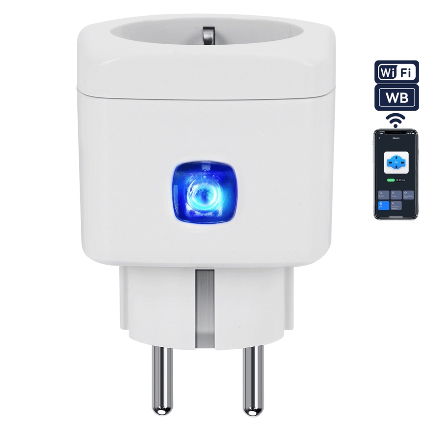 Aigostar - Pametna utičnica F 2300W Wi-Fi Tuya