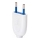 Aigostar - Plastični utikač 2P 10A/250V bijeli