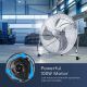 Aigostar - Podni ventilator 100W/230V 51 cm krom