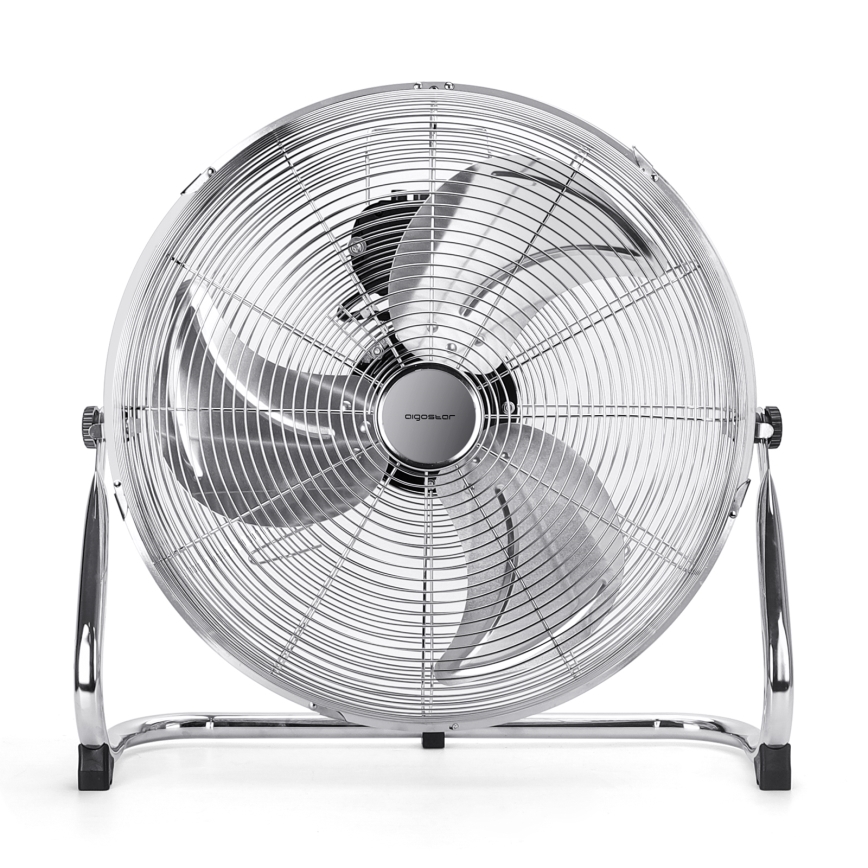 Aigostar - Podni ventilator 100W/230V 51 cm sjajni krom