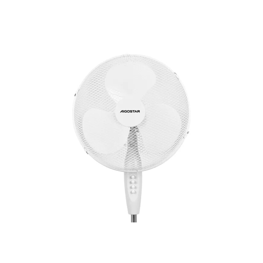 Aigostar - Podni ventilator 40W/230V bijela