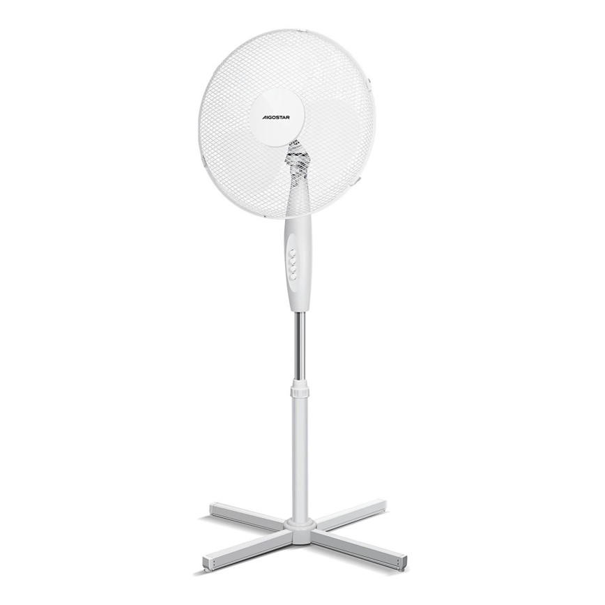 Aigostar - Podni ventilator 45W/230V 125 cm bijela