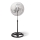 Aigostar - Podni ventilator 55W/230V sjajni krom/crna