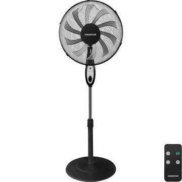 Aigostar - Podni ventilator 60W/230V crna + daljinski upravljač