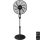 Aigostar - Podni ventilator 60W/230V crna + daljinski upravljač