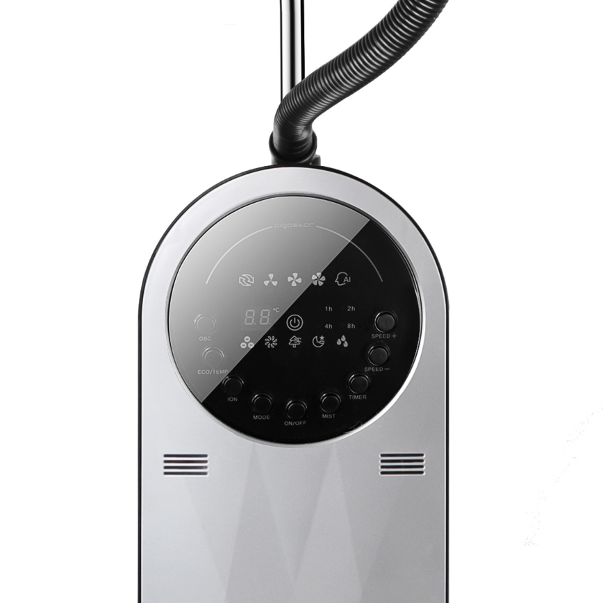 Aigostar - Podni ventilator s efektom magle MIST 95W/230V + daljinski upravljač