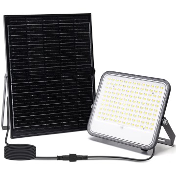 Aigostar - prigušivi LED solarni reflektor LED/200W/3,4V 3000/4000/6500K IP66 16000 mAh + daljinski upravljač