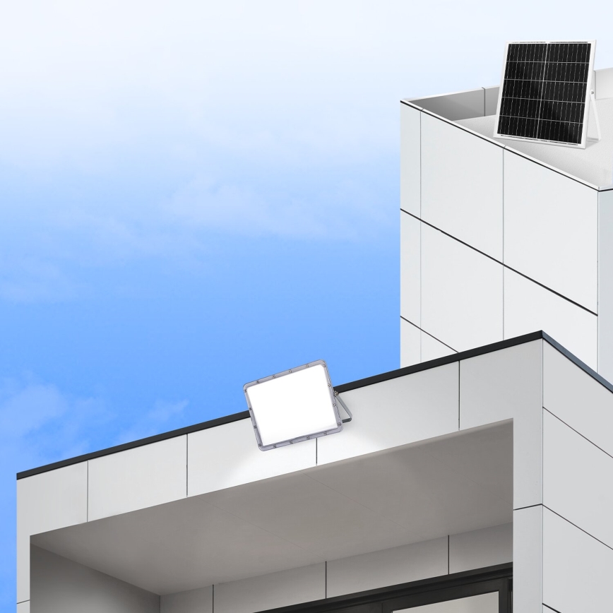 Aigostar - LED solarni reflektor s prigušivanjem LED/200W/3,2V IP65 20000 mAh + daljinski upravljač