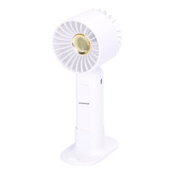 Aigostar - Punjivi džepni ventilator 4W/5V 500mAh USB bijela