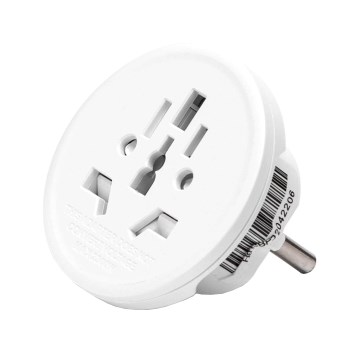 Aigostar - Putni adapter za EU bijeli
