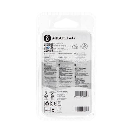 Aigostar - Putni adapter za EU bijeli