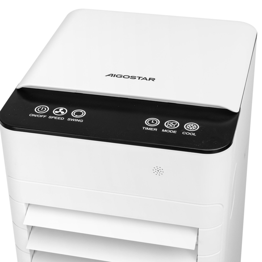 Aigostar - Rashlađivač zraka 80W/230V bijela + daljinski upravljač