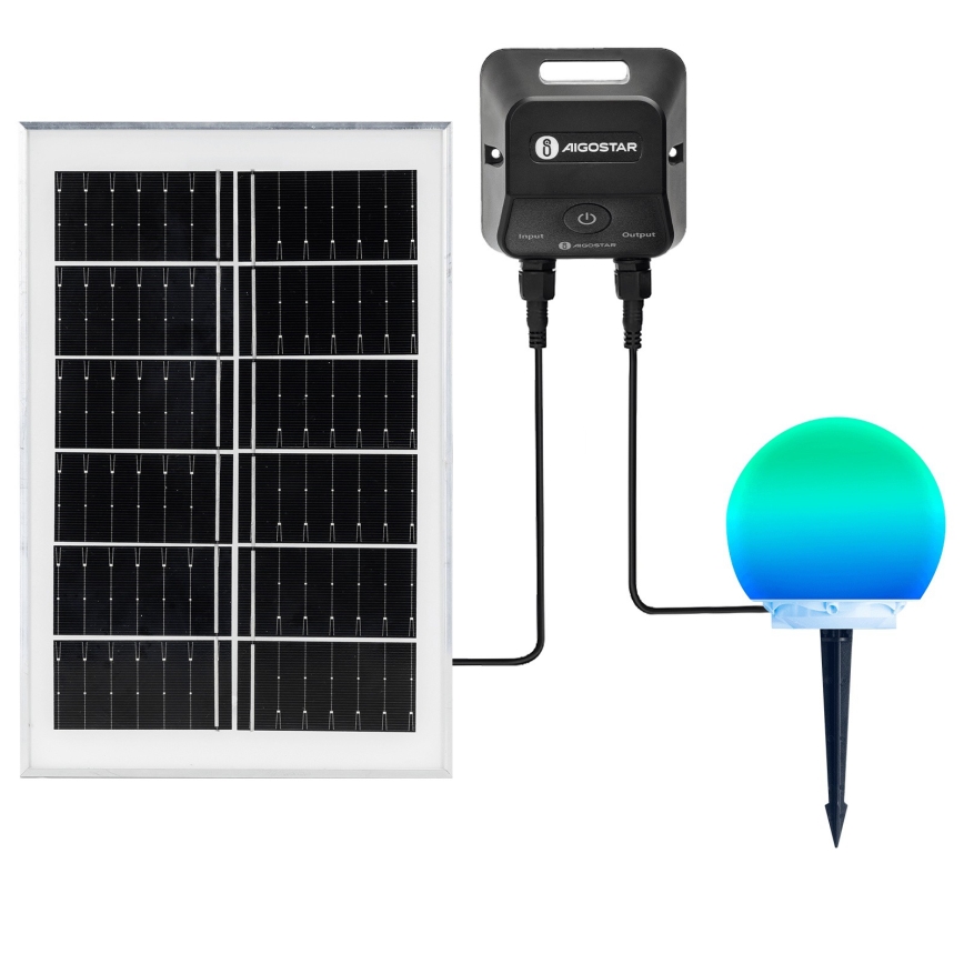 Aigostar - RGB LED vanjska svjetiljka s mogućnošću prigušivanja MESH LED/20W/3,7V 4000mAh 2700-6500K IP65 promjer 20 cm