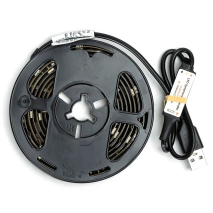 Aigostar - RGBIC LED traka s mogućnošću prigušivanja 2 m, 4,9 W / 5 V + daljinski upravljač