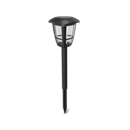 Aigostar - Komplet 12x LED solarnih lampi LED/0,06W/2V 33,8 cm 6500K 100 mAh IP44 crna