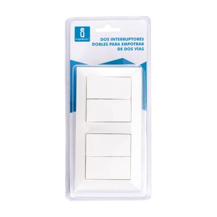 Aigostar - SET 2x Kućni prekidač s 2 tipke 250V/10A