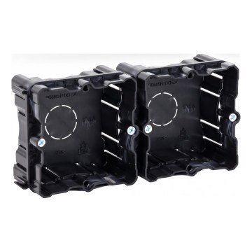 Aigostar - SET 2x montažnih kutija za ugradnju, crne