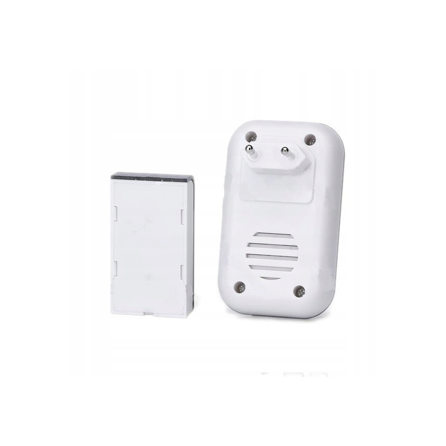Aigostar - SET 2x Utično bežično zvono 230V/12V IP44 bijela