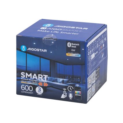 Aigostar - SET 3x LED Prigušiva ugradbena svjetiljka MESH LED/6W/230V 2700K-6500K pr.11,5cm