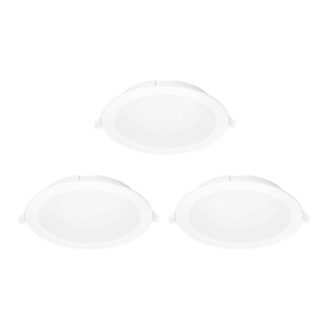 Aigostar - SET 3x LED Prigušiva ugradbena svjetiljka MESH LED/6W/230V 2700K-6500K pr.11,5cm