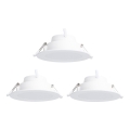 Aigostar - SET 3x LED RGBW Prigušiva ugradbena svjetiljka MESH LED/9W/230V 2700K-6500K pr.14,5cm