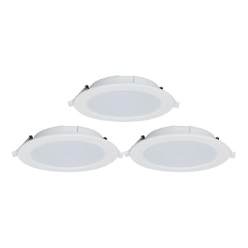 Aigostar - SET 3x LED Ugradbena svjetiljka s prigušivanjem MESH LED/15W/230V 2700K-6500K promjer 17 cm