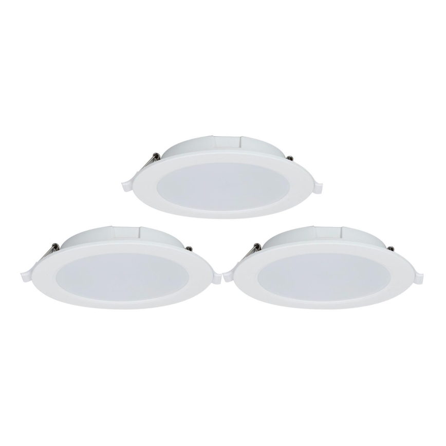 Aigostar - SET 3x LED Ugradbena svjetiljka s prigušivanjem MESH LED/15W/230V 2700K-6500K promjer 17 cm