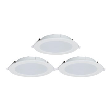 Aigostar - SET 3x LED Ugradbena svjetiljka s prigušivanjem MESH LED/9W/230V 2700K-6500K promjer 14,5 cm