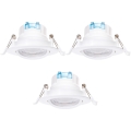 Aigostar - SET 3x LED Ugradna svjetla LED/5W/230V 4000K Ø 8,5 cm bijela